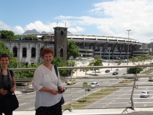 Soccer stadium! Oh, and my mom ;) ♡