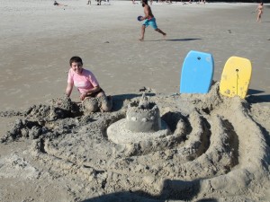 Our awesome sand castle