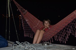 Sophia in the hammock