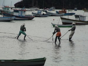 Statue with Three Fishermen.