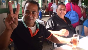 Adelio, in Salvador. He fixed our engine and then took us all out to lunch. He has become a real friend.