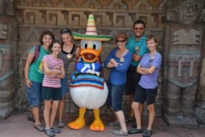 Donald Duck at Disney World EPCOT